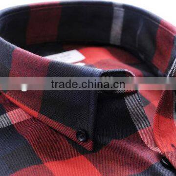 2104 New Style Men's Spring or Fall Twill Plaids Casual Shirt photo-3