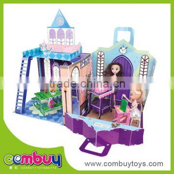 Hot sale children DIY castle toys stereo 3d jigsaw puzzles for adults
