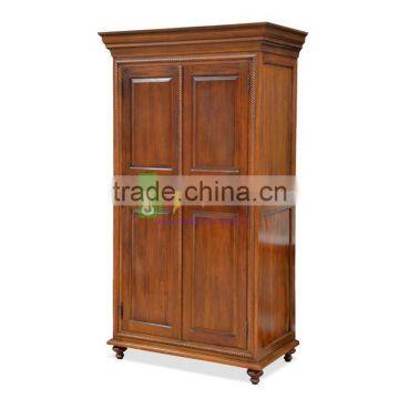 Furniture For Bed Room,Cabinet Solid Wood Mahogany 2 Doors With Shelves and Drawers Inside photo-3