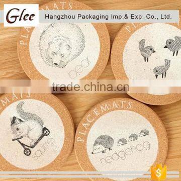 Wholesale 2017 Newly Personalized Cork Coaster / Paper Cup Mat