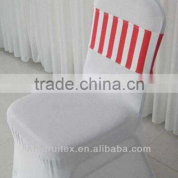 Red Strip Spandex Band/Spandex Chair Sash 100PCS With Free Shipping