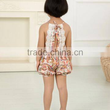 Wholesale Flod Fashion Newborn Baby Girls Floral Romper Infant Bodysuits Adorable Lace Kids photo-4