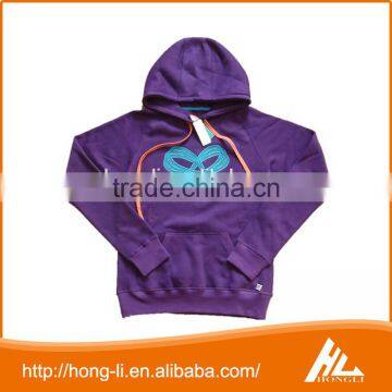 Wholesale french purple plain hooded sweatshirts for Children