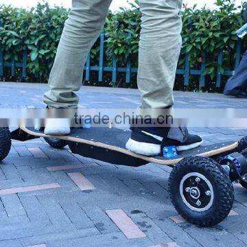 HSJ102 Outdoor powerfull 4 wheels motor hoverboard electric skateboard factory procduce