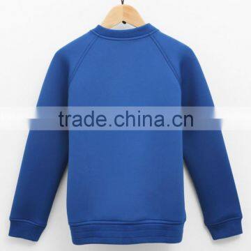 Zipper Fashion 100% Cotton Childrens Spring Plain Sweatshirt photo-2