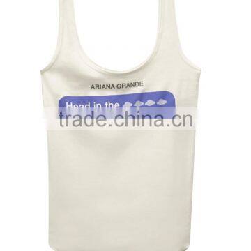 Women Cotton Top Classic White Singlets Dry Fit Singlets photo-4