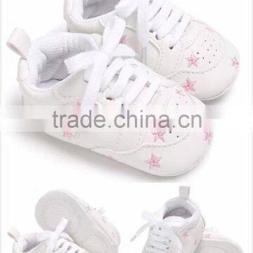 Infant Shoe Baby Girl Shoes White Star Pattern Lovely Baby Sport Shoes photo-4