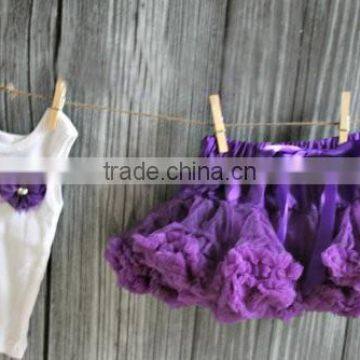 Hot Sale Vintage Baby Outfit Girls Petti Skirt Outfit With Beautiful Flower Headband photo-6