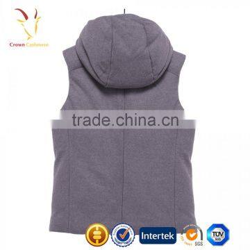 Women Woolen Coat Vest With Hood,Women Wool Vest photo-2