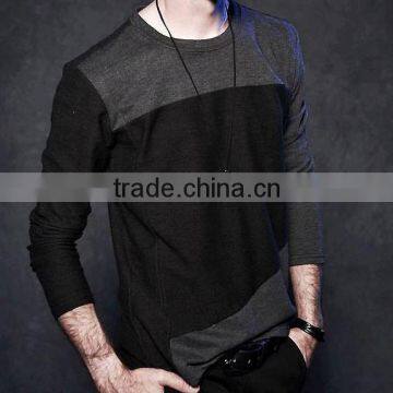 China Menufacturer 2016 Printed Long Sleeve Men Cotton t Shirts Wholesales photo-2