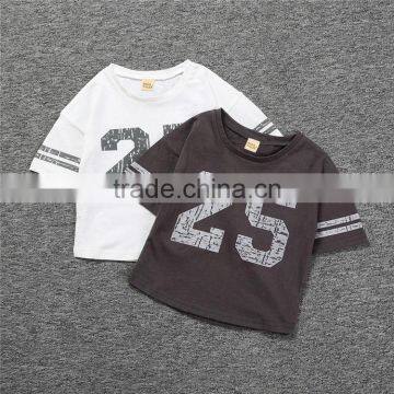 S17505A Summer T-Shirt for Kids 2017 Baby Clothes Printed Pattern T Shirt photo-3