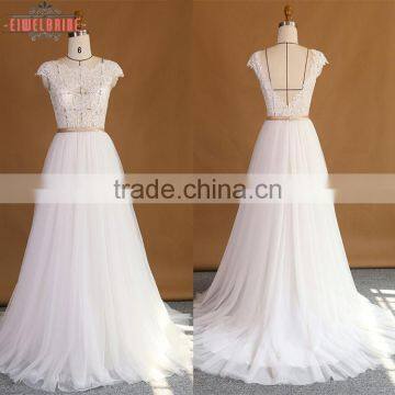 White A Line Real Sample Wedding Dress