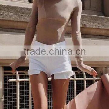 Runwaylover 112 New Style 2017 Ladies Sexy Turtleneck Transparent Blouse photo-3