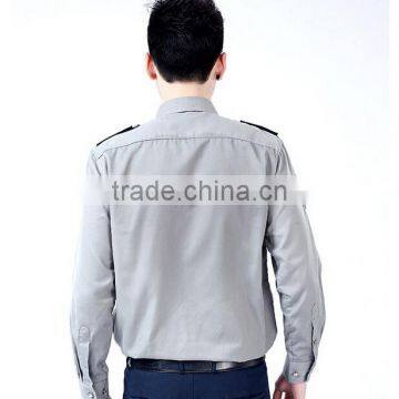 New Design Cheap Wholesale Grey Long Sleeve Hotel Security Guards Military Uniforms for Sale photo-4