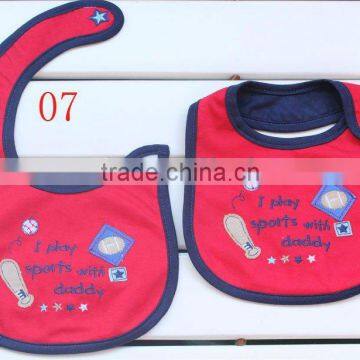 TOP quality colorful & cute 100% cotton baby bib