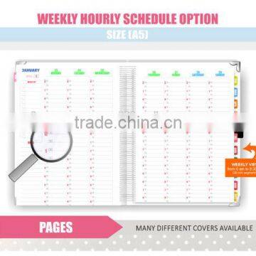 Greyboard Cover Spiral Planner Custom, Personal Diary Planner With Gold Corner photo-4