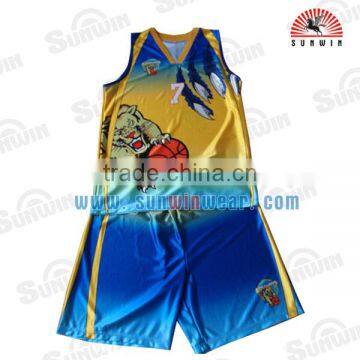 Custom Design Cheap Youth Used Basketball Jersey Uniform Set China Sublimation Reversible Basketball Uniform