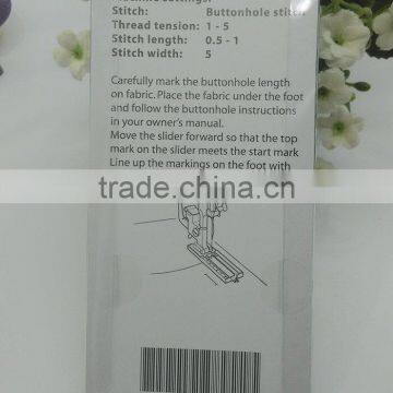 JANOME Sliding Buttonhole Foot #200-123-006 for Oscillating Hook Models photo-2