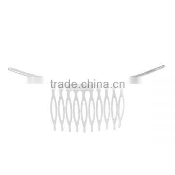 Hair Clips Findings Comb Silver Tone photo-2