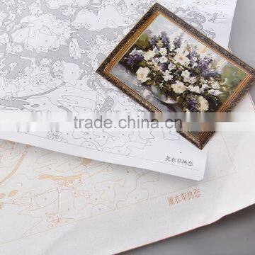 40*50cm Beautiful Frameless Picture On Wall Acrylic Oil Lavender Flower Numbers Home Decor Abstract Drawing Hand Unique Gifts photo-5