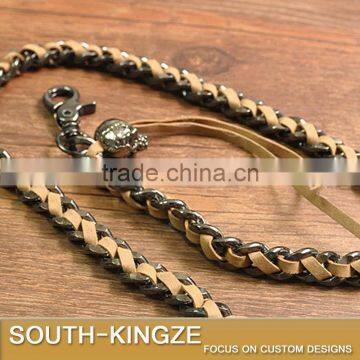 Leather and Alloy Metal Punk Style Pants Pendant photo-3