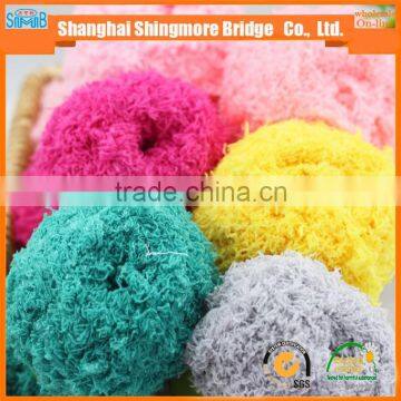 China Supplier of Knitting Fancy Yarn Hot Wholesale Eco-friendly Quality Fuzzy Feather Yarn for Knitting photo-2