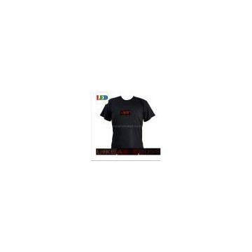 LED Shirt with Time and Programmable Message Display