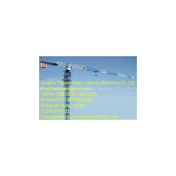 8 Ton 180m jib TCP6015-8 China Flat Top Tower Crane Manufacturer For Construction