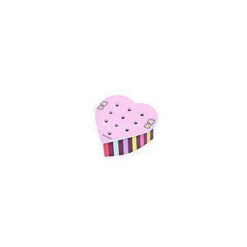 Recyclable Corrguted Cardboard Counter Top Display For Candy With Heart Shaped , Light Weight