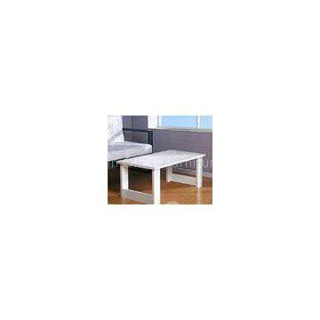 White Kitchen Rectangle Dining Table , Contemporary Dining Room Desk Furniture DX-EX07