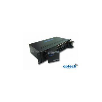 2U 19” 14 Slots Media Converter Rack