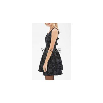 2015 New Design Hot in Summer Fully Lined Flare Printed Dress