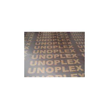 UNOPLEX  .BUILDING,CONSTRUCTION.BROWN PRINTED FILM