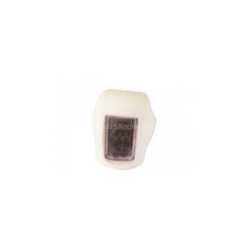 White Silicone Rubber Finger Ring Watches Suitable for Business Promotion Gift