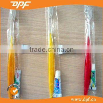 Hotel or travel use toothbrush dental kit