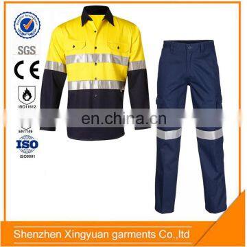 European Standard High Quality ISO EN471 Flame Resistant Safety Workwear Shirt and Pants