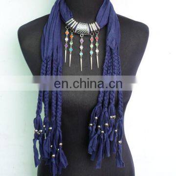 fashion new trendy jewelry scarves wholesale in assorted colors