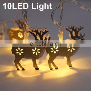 10 LED Christmas deer decoration lamp ,Battery Operated String Lights,Christmas home decoration