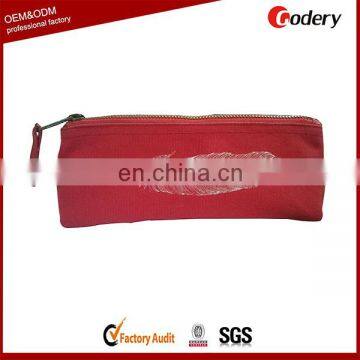 OEM military canvas zipper binder pencil bag