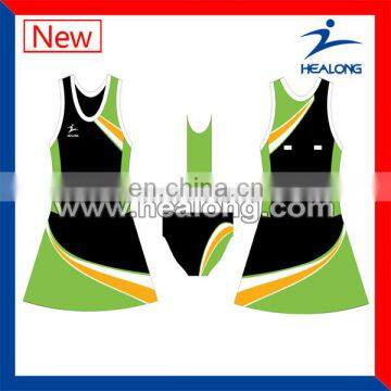 Sublimated Netball Bodysuit Lycra Netball Shirts