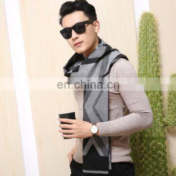 2018 Hot Sell Business Elegant Men Knitted Wool Scarves