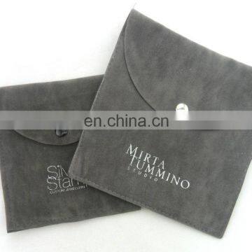 Simple but Luxury Feature and Accept Custom Order Jewelry Gift Pouch With Button Lock photo-3