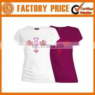 Hot Selling 100% Cotton T-shirt with Customized Printing