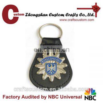 Custom military leather keychain for sale