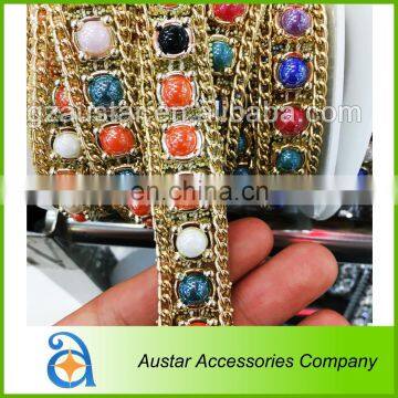 pretty plastic hot fix rhinestone trimming for shoe