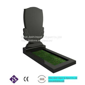 Shanxi Black Granite Wing Headstone photo-2