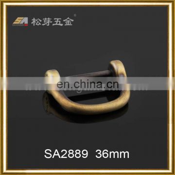 2016 New Design SA2889 antique brass plated d ring metal