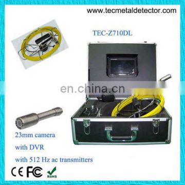 23mm stainless steel camera water well inspection camera with DVR&512Hz transmitter TEC-Z710DL