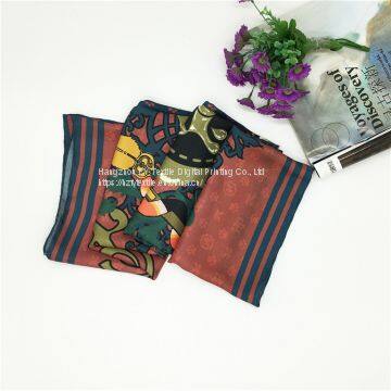 Fashion DesignsTop End Digital Print Custom Woven Silk Scarf photo-2