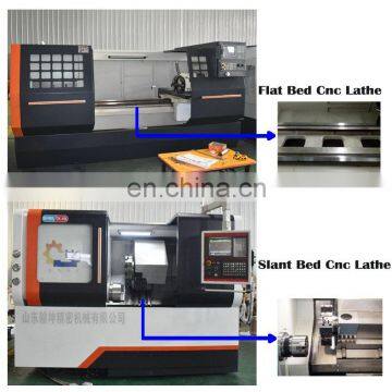 CNC Brake Disc Cutting F;lat Bed Lathe Milling Machine photo-3
